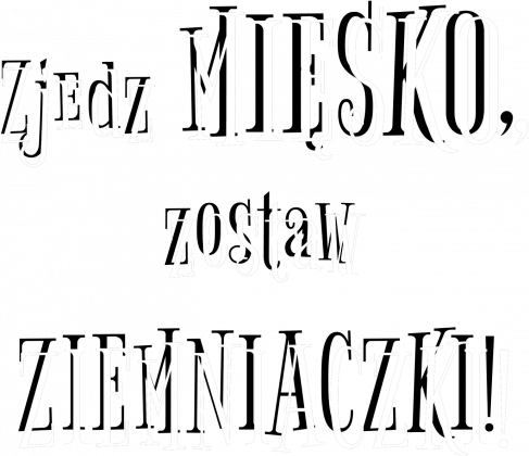 Zjedz Mięsko – Koszulka Męska Czarna