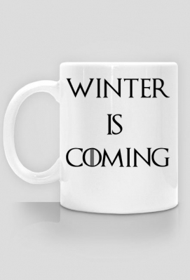 Kubek "Winter is Coming" Biały - Shinsoo