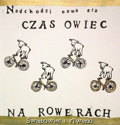 Kubek ,,Owce na rowerach"