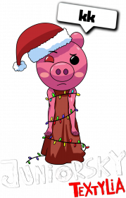 Koszulka Dziecięca - Świąteczna Piggy