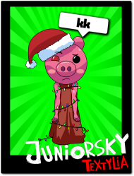 Bluza Męska Kaptur - Świąteczna Piggy