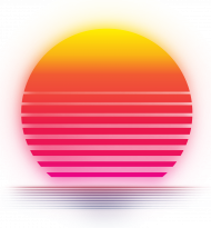 retro electro sunset