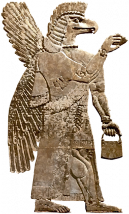 Neo-Assyrian Winged Genie Lefthanded