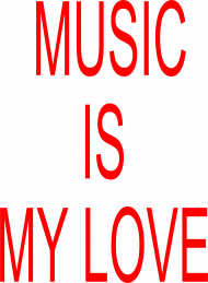 koszulka męska "music is my love"
