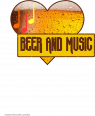 Piwo Beer Music 8 B - koszulka męska