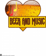 Piwo Beer Music 8 - koszulka męska