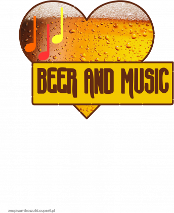 Piwo Beer Music 8 B - koszulka męska