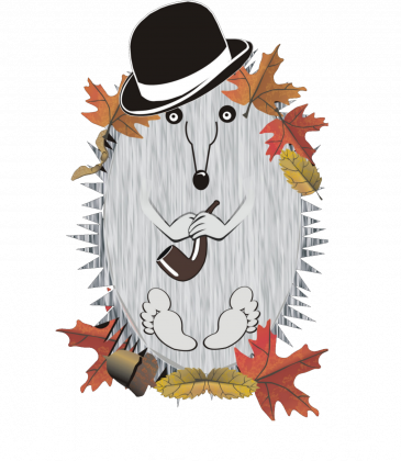 Kolczakowy Tata na ciemnym tle