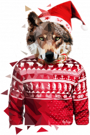 Świąteczny wilczek
