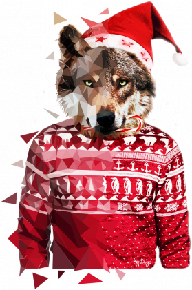 Świąteczny wilczek