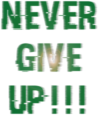 NEVER GIVE UP!!!
