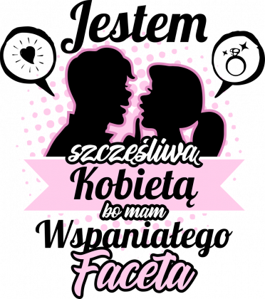 Bluza damska Jestem szczęśliwą kobietą bo mam wspaniałego faceta 2