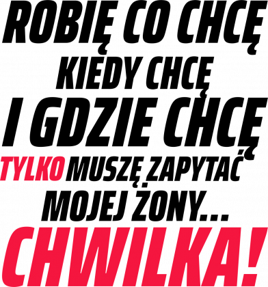 Koszulka męska robię co chcę, kiedy chcę i gdzie chcę