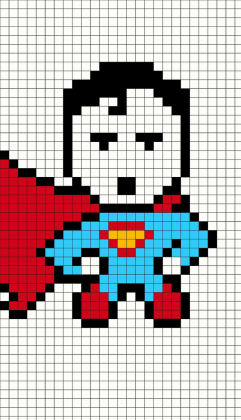 kratkowany supermen