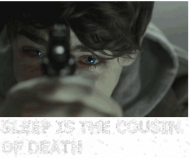 Bluza hoodie SLEEP IS THE COUSIN OF DEATH