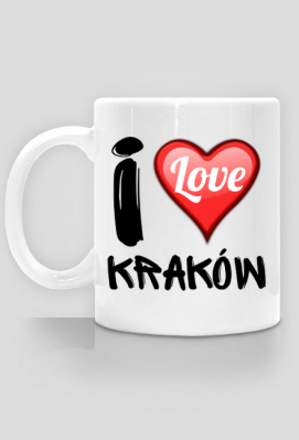 Kubek biały - I Love Kraków - Moja Małopolska