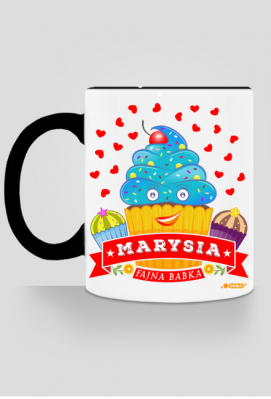 Marysia Fajna Babka - Kubek kolor z imieniem - Dudle