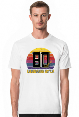 80 Legendarna Edycja - Koszulka męska na osiemdziesiąte urodziny - Dudle
