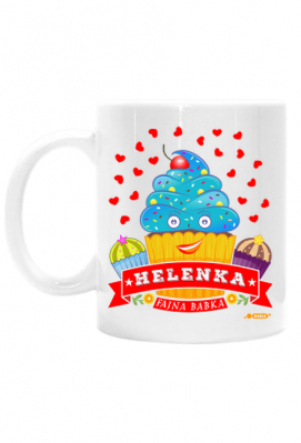 Helenka Fajna Babka - Kubek biały z imieniem - Dudle