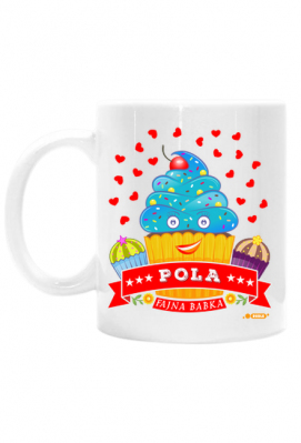 Pola Fajna Babka - Kubek biały z imieniem - Dudle