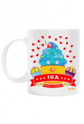 Iga Fajna Babka - Kubek biały z imieniem - Dudle