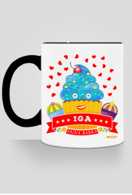 Iga Fajna Babka - Kubek kolor z imieniem - Dudle
