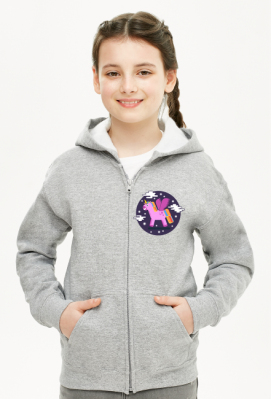 Jednorożec wśród gwiazd - bluza dziecięca unisex - Dudle