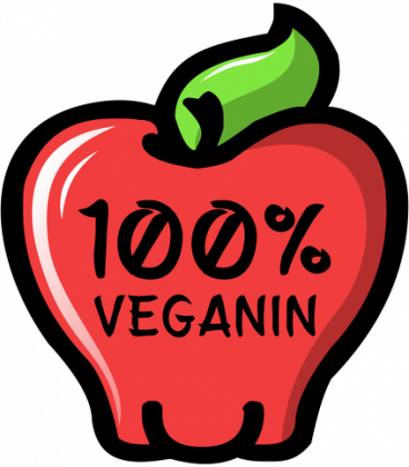 100% Veganin - Magnes okrągły dla weganina