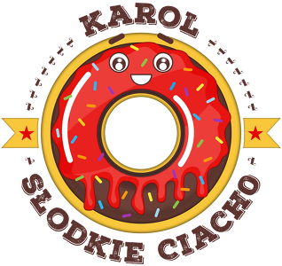 Karol Słodkie Ciacho - Kubek biało-kolorowy z imieniem
