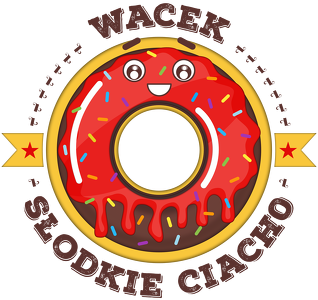 Wacek Słodkie Ciacho - Kubek biało-kolorowy z imieniem