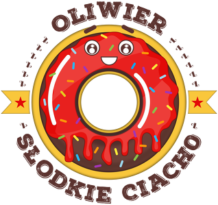 Oliwier Słodkie Ciacho - Kubek biało-kolorowy z imieniem
