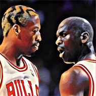 Michael Jordan & Dennis Rodman