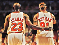 Michael Jordan & Dennis Rodman #2
