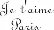 T-shirt Je t'aime Paris