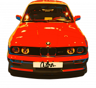 BMW e30 m3 red