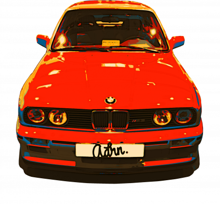 BMW e30 m3 red