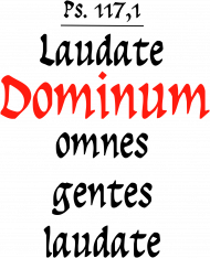 Laudate Dominum, koszulka męska