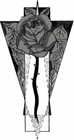 Black Rose - Koszulka Damska