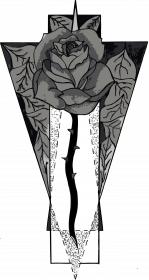 Black Rose - Koszulka Męska