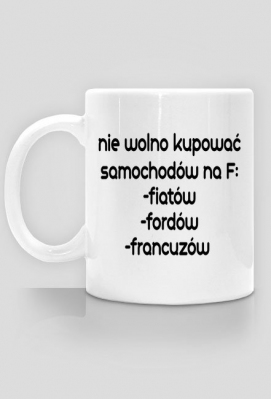 samochody na f - kubek - AutoPierdu