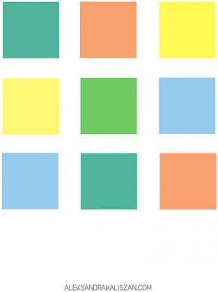 Torba w kolorowe kwadraciki
