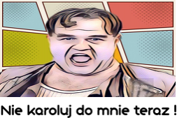 Czapka - nie karoluj do mnie teraz