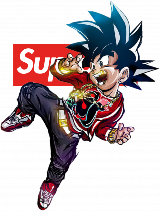 Bluza Goku Supreme Golden dla Niej - Anime Street Wear