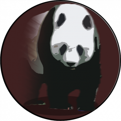 "Panda" T-Shirt Gray