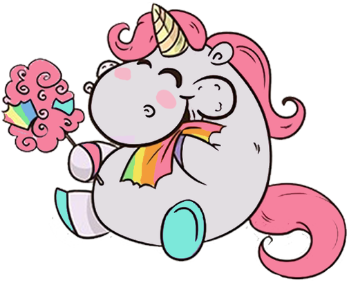 Unicorn Gutton Kids | White/Pink