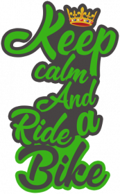 Bluza z Kapturem Na Zamek Męska "KeepCalmAndRideaBike""