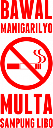 Koszulka damska biała z logo zakazu palenia oraz napisem