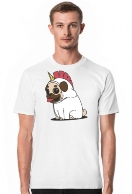 Koszulka męska MOPS I'm a unicorn! - GUCIO SHOP