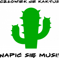Koszulka męska kaktus biała