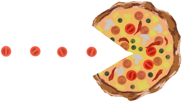 Pak-Man Pizza